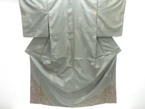 作家物 花模様本場大島紬訪問着